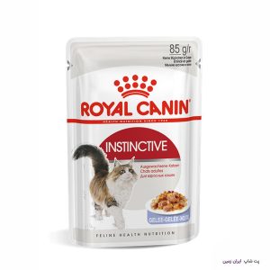 پوچ گربه بالغ رویال کنین مدل ژله‌ای با طعم مرغ – Royal Canin Instinctive Jelly Chicken